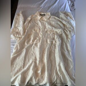 Vintage 100% Silk Flowy Blouse